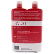 Wella Invigo Brilliance Shampoo & Conditioner for Coarse Colored Hair Liter 33.8 oz