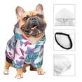 thumbnail image 3 of Haiem Hawaiian Style for Winter Dog Hoodie Sweatshirts with Pockets Warm Dog Clothes for Small Dogs Chihuahua-X-Large, 3 of 7