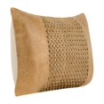 thumbnail image 3 of Pemberly Row Modern 14"x20" Leather Throw Pillow Chestnut Brown, 3 of 8