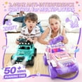 thumbnail image 4 of DEERC Pink Remote Control Car for Girls with Fog Mist & Music, 1:16 RC Car with LED Lights for Kids, 2.4Ghz All Terrain SUV Truck Gifts, Off-Road Racing Vehicle Toy Car, Girls Toys, 4 of 8