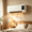 White, variant on 2‑in‑1 Wall‑Mounted Heater & Cooling Fan, Bladeless 1800W Double‑Insulated PTC Ceramic Heater with Touch Screen & Remote Timer, 110V for Bedroom RV Garage
