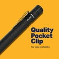 thumbnail image 2 of LUXPRO Penlight 180 Lumen LED Focusing Flashlight - Features a Tactical on/off Button and Aircraft-Grade Aluminum - Pocket-Sized Light with Quality Pocket Clip - Batteries Included, 2 of 7