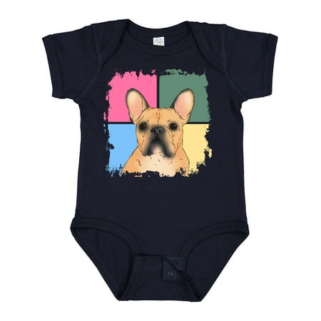 

Inktastic Sable French Bull Dog on Colored Squares Boys or Girls Baby Bodysuit
