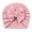 Pink, variant on Baby Turban Bow Beanie Toddler Baby Boys Girls Cap Beanie Bowknot Stretchy Turban Hat Purple,One Size