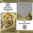 thumbnail image 6 of Area Rug 5x7 Rug Machine Washable Non-Slip Low Pile Print Pattern Western Rug for Living Room Bedroom Entryway-Camel, 6 of 11