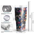 thumbnail image 6 of 30oz Beagle Dog Dog and Flower Tumblers Stainless Steel Tumbler with Lid and Straw,Vacuum Insulated Double Wall Travel Tumbler Cups Mug with Cleaning Brush for Coffee,Tea, 6 of 7
