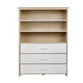 thumbnail image 4 of Spaco 6-Shelf Moline Standard Storage Cabinet Bookcase, White Bookshelf with 3 Drawers, 4 of 9