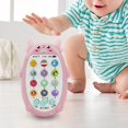 thumbnail image 1 of Simulation Phone Kids Infant Gift Sensory Toy Babies Phone Toys for 1 Year Old pink CUTICAT Juguetes de teléfono, 1 of 8