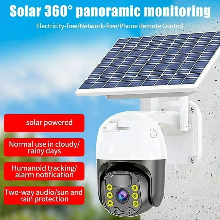 防犯カメラ Smart PTZ Outdoor Solar Battery Camera Amazon.com : Dzees Solar Security Cameras Wireless Outdoor, 2K