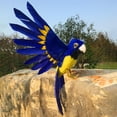 thumbnail image 3 of Simución decorativa Loro Estatuil Loro Modelo Adorno de pájaro artificial Paisaje Artesanía Animal para césped Porche hogar y jardín , estilo A Colco Estatua de loro de simulación, 3 of 7