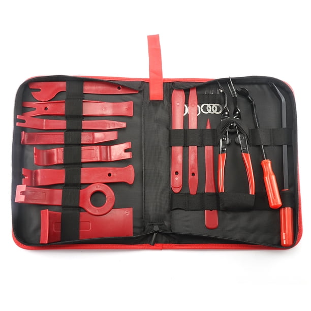 Herramienta De Extracción De Embellecedores De Panel De Puerta De Coche, Radio De Audio Para Instalación Y Removedor, Kit De Herramientas De Palanca De Nailon Fuerte 19 Uds. Advancent VI008600-01