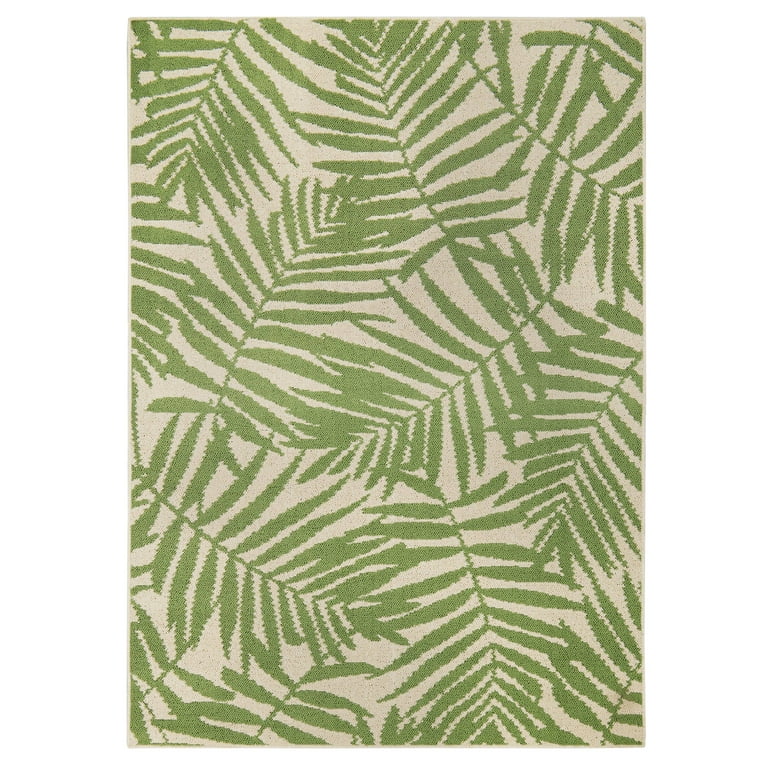 Palm Indoor Outdoor Area Rug Green, Palm Tree Print Area Rugs