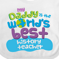thumbnail image 4 of Inktastic History Teacher Daddy Boys or Girls Baby Bib, 4 of 4