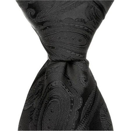 

Matching Tie Guy 2491 K2 - 11 in. Zipper Necktie - Black Paisley- 24 Month to 4T