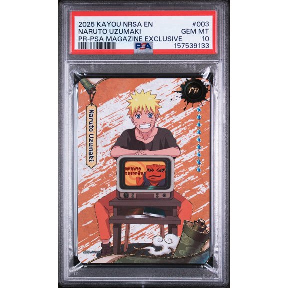 Collectible 2025 Kayou Naruto Smriti Collectible Card Heaven Scroll Series 1 Promo Psa Exclusive Naruto Uzumaki #NRSAPR003 PSA 10