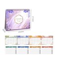 thumbnail image 4 of Suncoda Paper Calendar, English Desk Calendar Punch Card Notepad Calendar Study Planner Desktop Ornament Calendar, 4 of 9