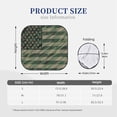 thumbnail image 6 of Uemuo Jungle Green Camo USA Flag Printed 2 PCS Car Windshield Sun Shade, Auto Sun Heat and UV Rays Blocker, Foldable Automotive Front Window Sunshade Protector, 6 of 7