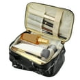 thumbnail image 7 of Unique Bargains Floral Makeup Bag Zipper Flower Cosmetic Pouch Black, 7 of 7