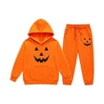 thumbnail image 4 of Shadoumai Kids Girls Halloween Outfits Printed Long Sleeve Sweatshirt Easy Care Soft Fabric Everyday Indoor Play Clothes Girl Seasonal Sweatshirt Outfit, 4 of 4