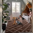 thumbnail image 3 of Homore Geometric Area Rugs for Bedroom Living Room Decor 6' x 9' Brown/Camel, 3 of 8