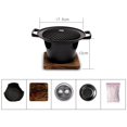 thumbnail image 1 of Barbecue Grill une Personne Réchaud à Alcool Argile Charbon Réchaud Intérieur Léger Four Triangulaire Outils Courbes Rayures, 1 of 9