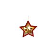 thumbnail image 2 of AOMXGD Wooden Luminous Christmas Hanging Ornament, Light‑Up Wooden Holiday Decoration Accessory for Christmas Tree and Window Display, 2 of 7