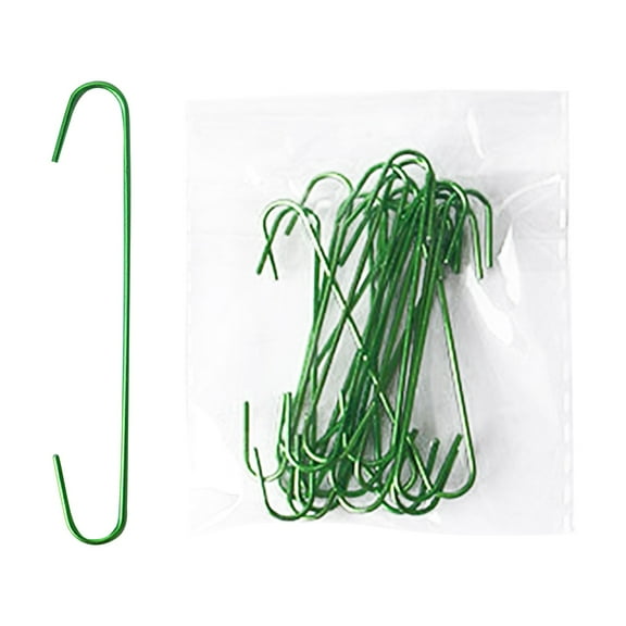 putnchl 20 Pack Ornament Hooks – Holiday Ornament Hangers – Christmas Ornament Hooks For Christmas Decoration (Green)