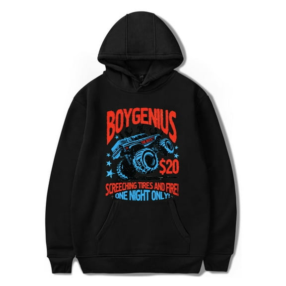Boygenius Hoodies Monster Truck Long Sleeve Boygenius World Tour Merch Hoodie Sweatshirt Pullover