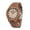 Brown, variant on EVERCLEAR Unisex Walnut wood W/laser engraved Antique pattern Watch Analog Quartz Wooden Dial With Natural Design 8039G-WNA