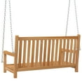thumbnail image 2 of vidaXL Swing Bench Solid Teak Wood 114x60x64 cm, 2 of 5