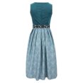 thumbnail image 4 of Women's Bavarian Oktoberfest Dirndl Dress with Apron Leopard Print Cosplay Party for Themed Festival Events, 4 of 6