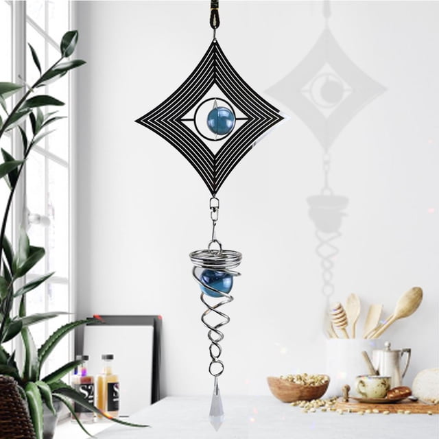DIY Rotating Wind timbime Bells Colgando Escultura Inicio Yard Metal Wind Thime Decoración Hugtrwg Para estrenar