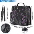 thumbnail image 2 of FORMRS Zipper Binder with Shoulder Strap 2-inch Ring 500 Sheet Capacity File Bag, Gothic Floral Print, 2 of 5