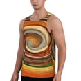 thumbnail image 2 of Lsque Colorful Swirl Pattern Mens Tank Tops Muscle Athletic Quick Dry Sleeveless Workout Fitness T Shirts Beach Tank Top, Loose-fit Sleeveless Shirt for Men-Large, 2 of 7