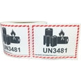 thumbnail image 2 of UN3481 Caution Lithium Battery Warning Labels | 3.25 x 4.25" inch - 500 Pack | InStockLabels.com, 2 of 3