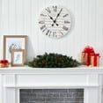 thumbnail image 5 of Nearly Natural 30in. Flocked and Glittered Artificial Christmas Triple Candelabrum with 35 Multicolored Lights and Pine Cones, 5 of 9