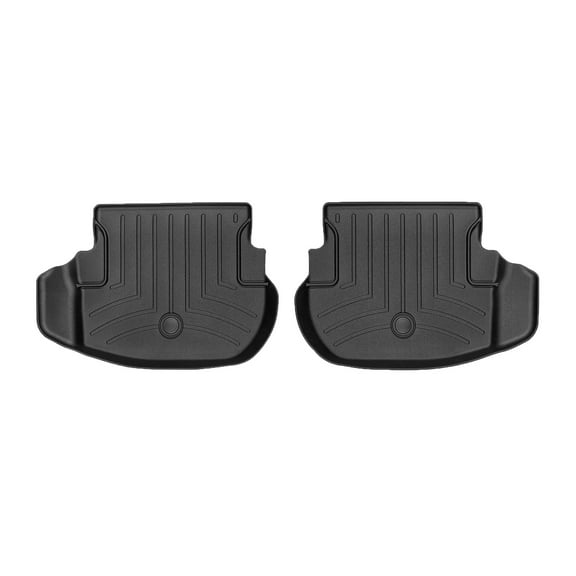 WeatherTech Custom Fit FloorLiners compatible with Mercedes AMG E 53 Cabriolet, AMG E 53 Coupe, E-Class Cabriolet, E-Class Coupe, AMG E 53, E-Class - 2nd Row (2-Piece Liner), Black