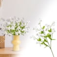 thumbnail image 2 of Lifelike Artificial Forget Me Not Bouquet, Faux Realistic Flowers For Home Wedding Decor, Centerpiece Table Arrangement Plants, White, 2 of 9