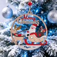 thumbnail image 5 of AOMXGD Christmas Wooden Hollow‑Cut Hanging Pendant, Wooden Ornament for Xmas Tree Wall Indoor Festive Decoration, 5 of 7