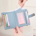 thumbnail image 4 of HGIEYS Slim Wallet for Women,RFID Blocking Bifold Credit Card Holder with Zipper Coin Pocket,ID Window,Keychain, 4 of 5