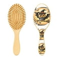 thumbnail image 2 of JSTEL Witch Owl Halloween Hair Brush for Women Men Natural Wood Detangler Brushes for All Hair Types Hairbrush for Wet & Dry, 2 of 7