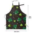 thumbnail image 5 of Uemuo St. Patrick's Day8 Pattern Waterproof Apron Adjustable Dishwasher Apron- Apron for Women Men Heavy Duty Work Apron for Dishwashing Chemical Lab, 5 of 9