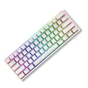 Clavier mécanique filaire 61 Clés Hot-Swap Gaming clavier avec réglable LED Lights Magnétique Shaft Clavier pour ordinateur/PC/Laptop