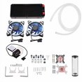 thumbnail image 2 of DIY Water Cooling Kit, 240mm Cooler Radiator G1 / 4 "CPU GPU Waterblock with LED Fan, 600L / H Pump, Hose, Tools Set, PC Water Cooler for AMD Universal Backplated, 2 of 4