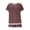 Wine, variant on Riecok Two Piece Sets for Women Crewneck Short Sleeve Tops and Drawstring Shorts Solid Casual Comfortable Outfits