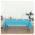 thumbnail image 3 of YOSITiuu 6 Pack 54 x 108 Inch Plastic Table Cover, Turquoise Rectangle Disposable Table Covers Plastic Tablecloth, 3 of 5