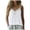 White, variant on Women's Solid Camisole V Neck Sleeveless Spaghetti Strap Ruffle Sexy Elegant Vacation Lace Tank Top (Red, XL)