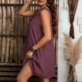 thumbnail image 2 of ZHOGXU Summer Casual Womens Dresses Sleeveless V Neck Loose Fit Dresses Fancy,Vacation, 2 of 9