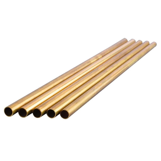 5 uds tubos de tón 8mm herramientas de fabricación de modelos de ingeniería de tuberías conectores de tubería de tón tubería de tón forma forma forma CUTICAT Tubo redondo de latón DIY