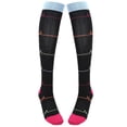 thumbnail image 3 of Running Chaussettes de Compression, Chaussettes de Compression Tricot Sans Couture Respirant Confortable Portable Durable pour la Course pour l'Alpinisme pour l'Équitation Flash Noir, 3 of 8